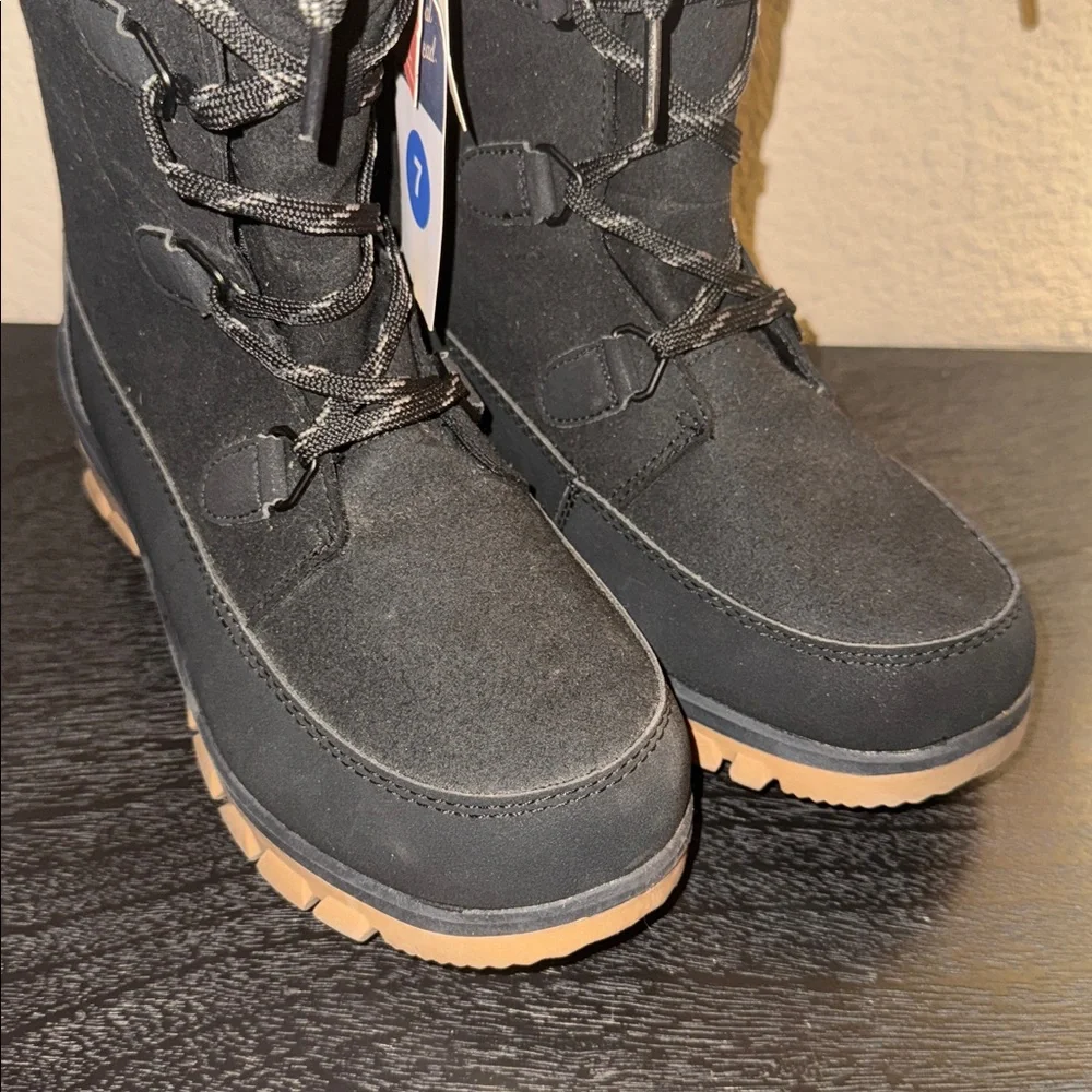 Universal Thread Carla Waterproof Winter‎ Lace Up Boots Size 7 New